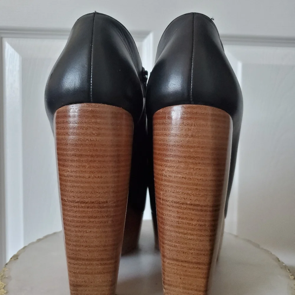 Christian Louboutin Black Leather Platforms